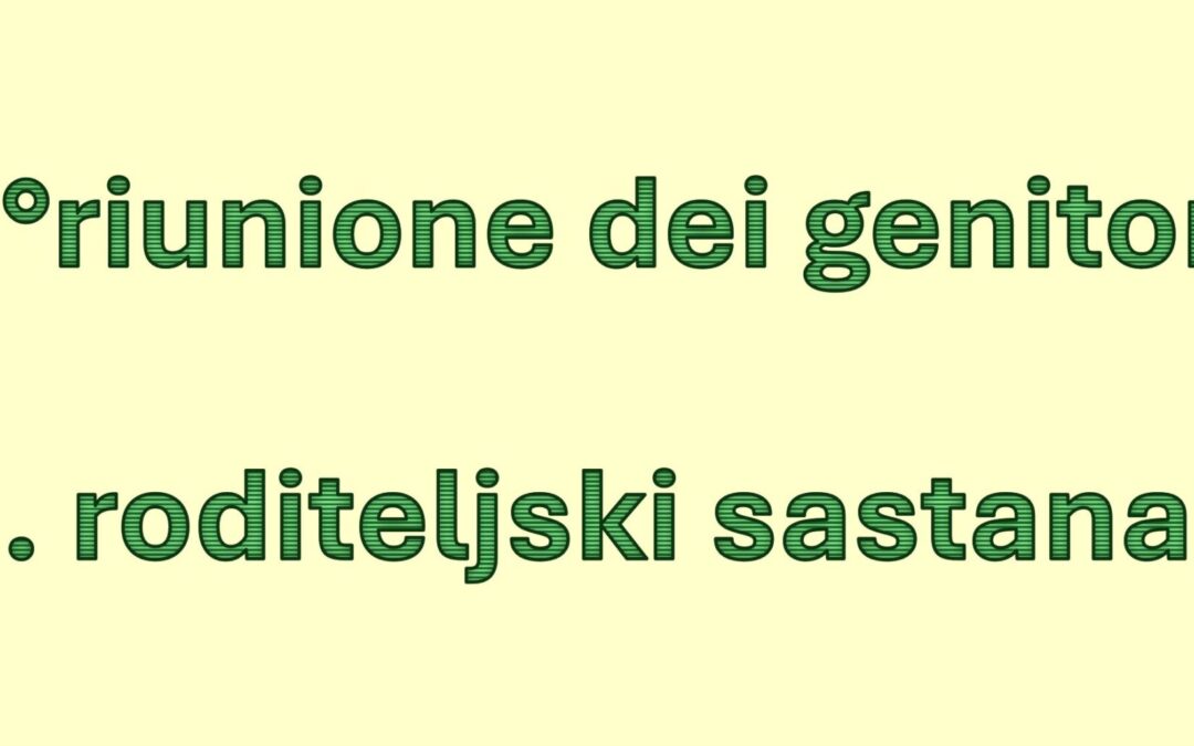 Riunioni  – Sastanci